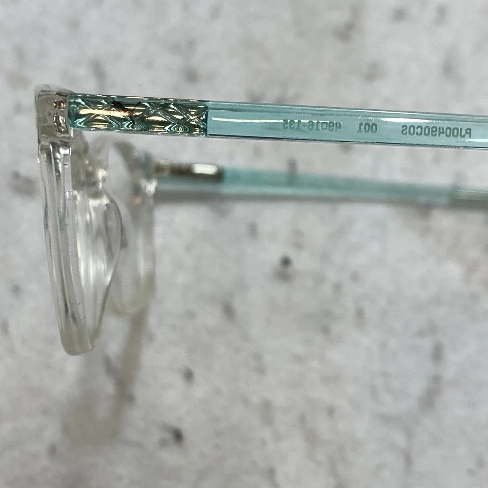 Puma PJ0049OCOS Eyeglasses Kids Clear Teal  Rectangular Frames 49-16-135